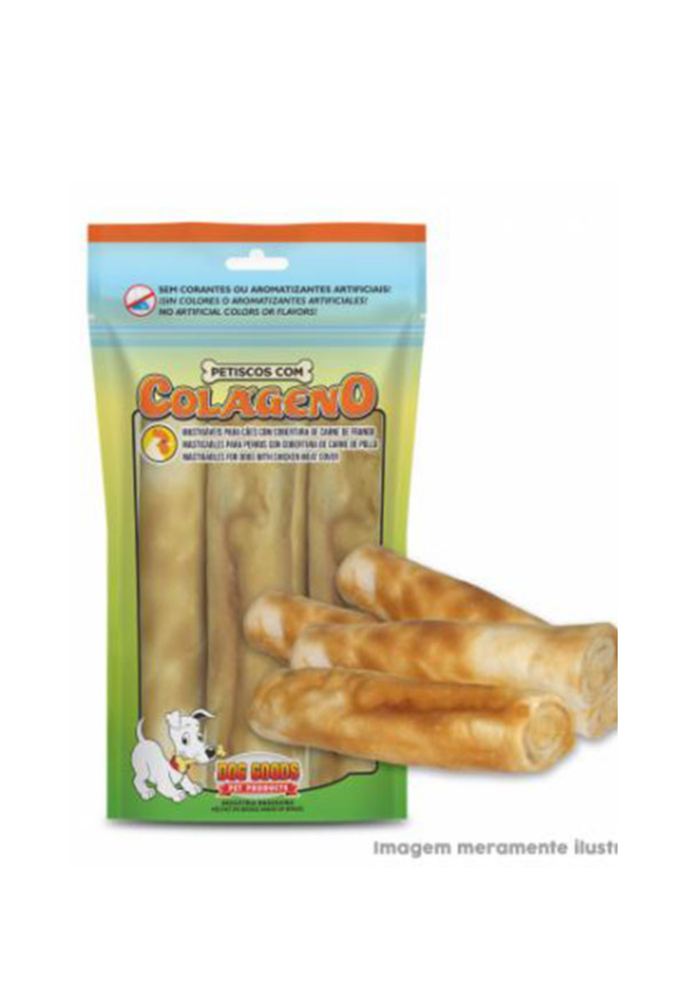 Colageno Rolos, Carne o Pollo Envasado 4 unidades