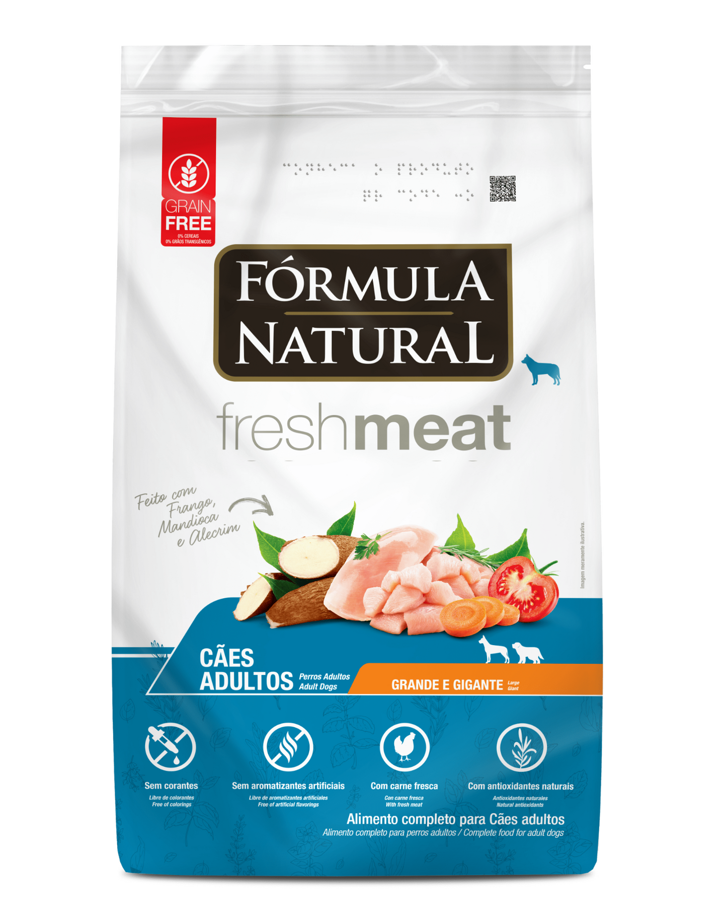 Fórmula Natural Fresh Meat Perros Adultos Portes Grande Y Gigante 12 Kg