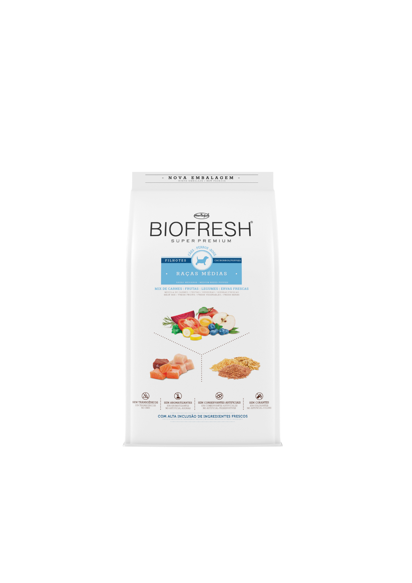 BIOFRESH PARA PERROS CACHORROS - RAZA MEDIANAS