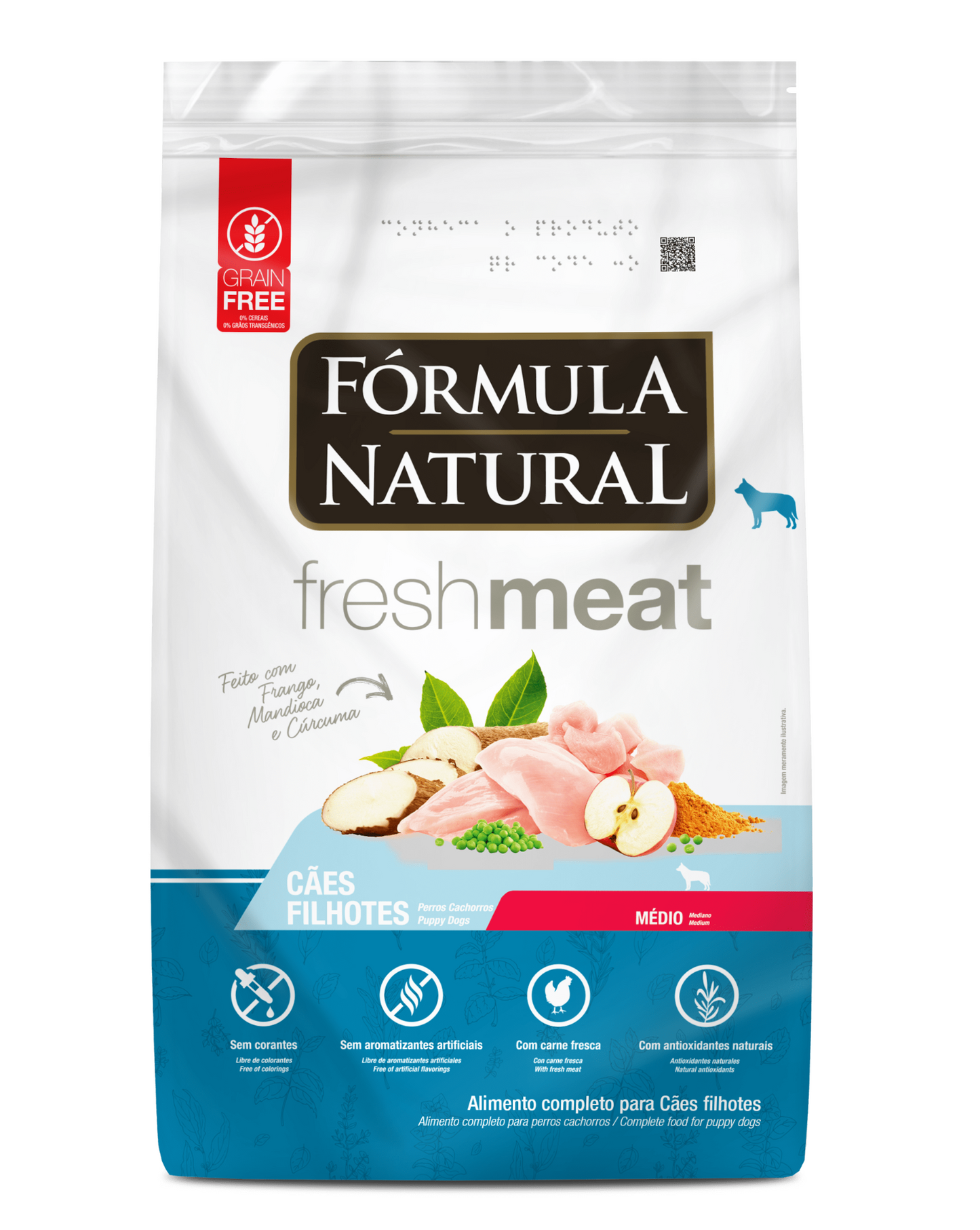 Fórmula Natural Fresh Meat Perros Cachorros Porte Mediano 12 Kg