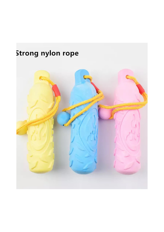 Juguete botella goma