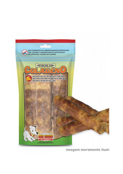 Colageno Rolos, Carne o Pollo Envasado 4 unidades