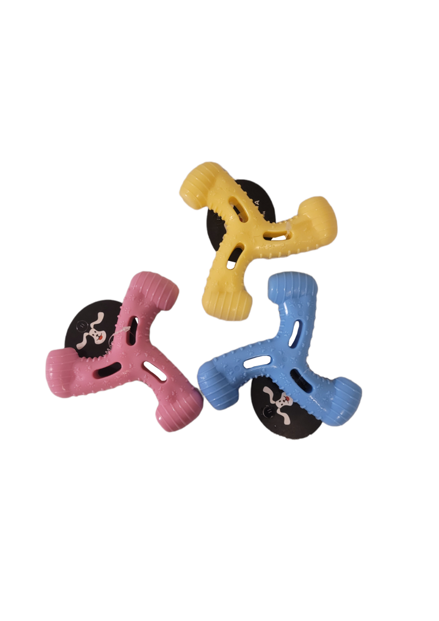 Juguete boomerang macizo pastel