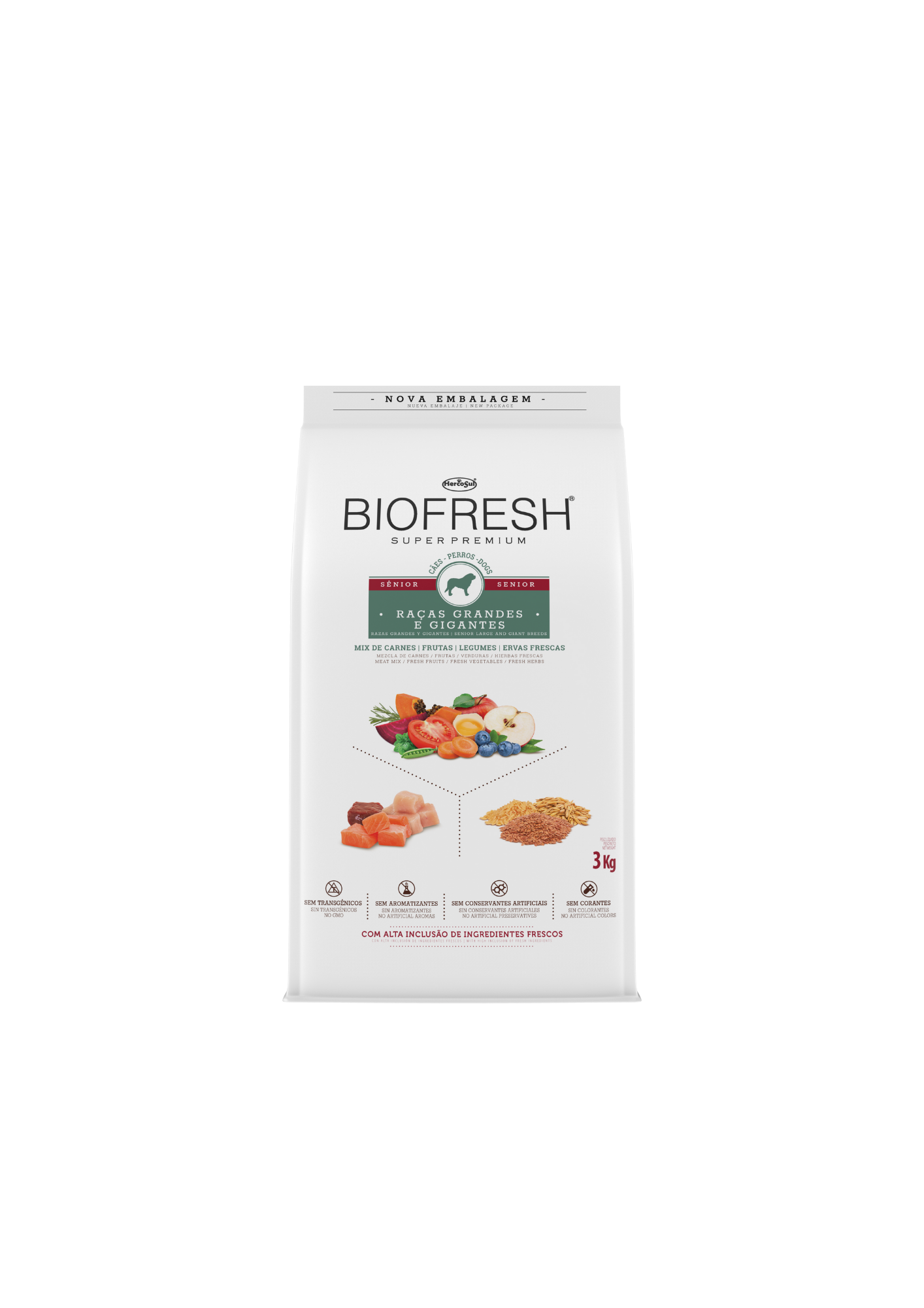 BIOFRESH PARA PERROS SENIOR - RAZAS GRANDES Y GIGANTES 15KG